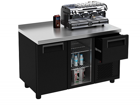 Холодильный стол Полюс T57 M2-1 9006-1(2)9 (COFFEE BAR-250 RAL)