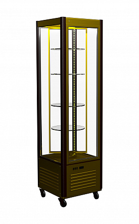 Шкаф холодильный кондитерский Полюс R400Cвр Carboma Люкс INOX (D4 VM 400-2)