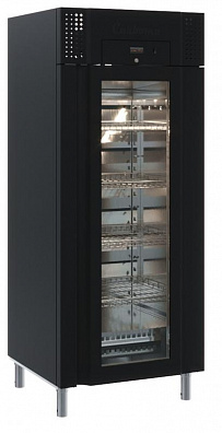 Холодильный шкаф Полюс Carboma PRO M700GN-1-G-MHC 9005 (окраш.сталь, со средним контролем влажности)