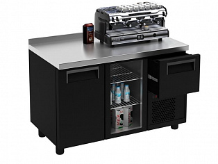 Холодильный стол Полюс T57 M2-1 9006-1(2)9 (COFFEE BAR-250 RAL)