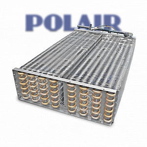 Батарея испарителя для сплит-систем Polair 330 сер (6х16х610, квадр.) с техн. патрубком