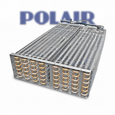 Батарея испарителя для сплит-систем Polair 330 сер (6х16х610, квадр.) с техн. патрубком